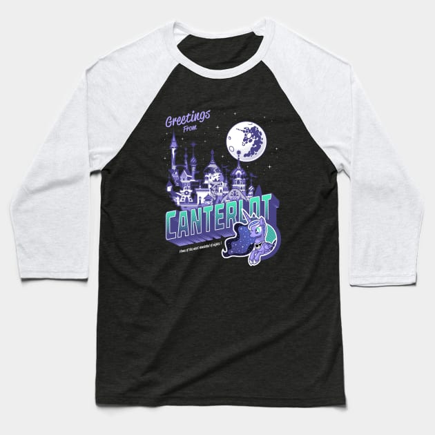 Greetings from Canterlot Baseball T-Shirt by GillesBone